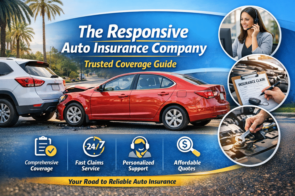The responsive auto insurance company offering reliable auto coverage and fast claims support